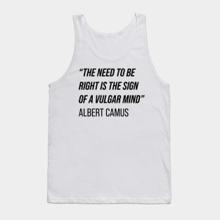 Albert Camus Quote Tank Top